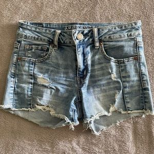 Light Wash Jean Shorts